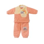 Baby Winter Fleece Suit Set (Top & Pant) - Cute Cartoon Design (0–15 Months)