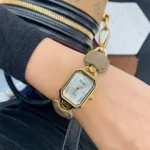 Women's Vintage Square Dial Watch with Premium Leather Strap – Luxury Quartz Timepiece - Image 4