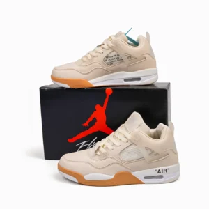 Air Jordan 3 Sneakers in Cream and Tan Color - Premium China Import
