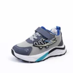 Kids Premium Sporty Velcro Sneakers – Breathable Mesh & Lace Design (China Imported) - Image 4