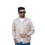 Men’s Premium Suede Finish Snap-Button Jacket (Steel Grey / Sand Beige / Jet Black / Olive Green)