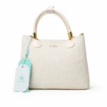 boSha Women’s Elegant Handbag – Textured Office Tote with Gold Hardware (Imported) - Image 5