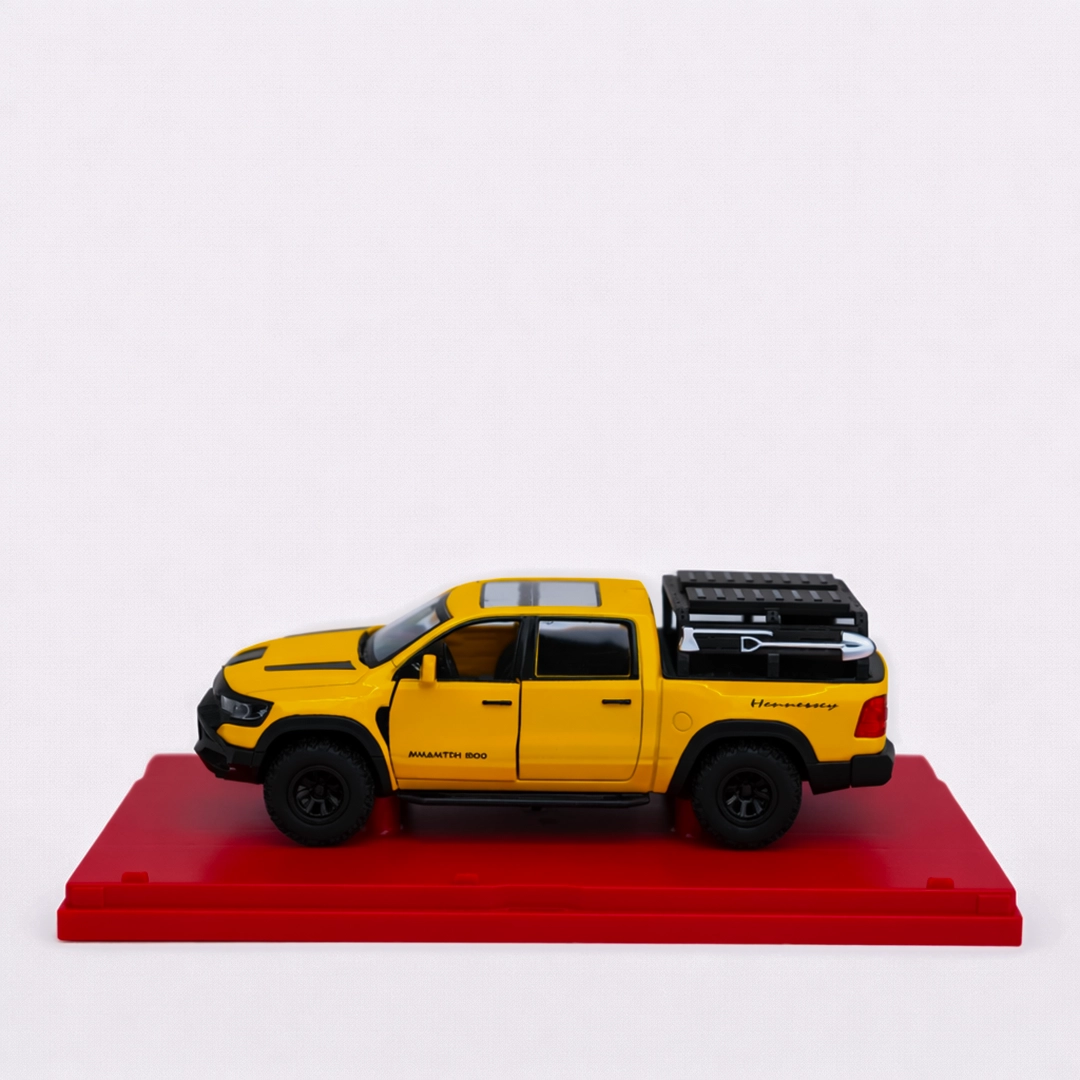 die-cast-mammoth-pickup-truck-model-yellow-bd Die-Cast Pickup Truck Model