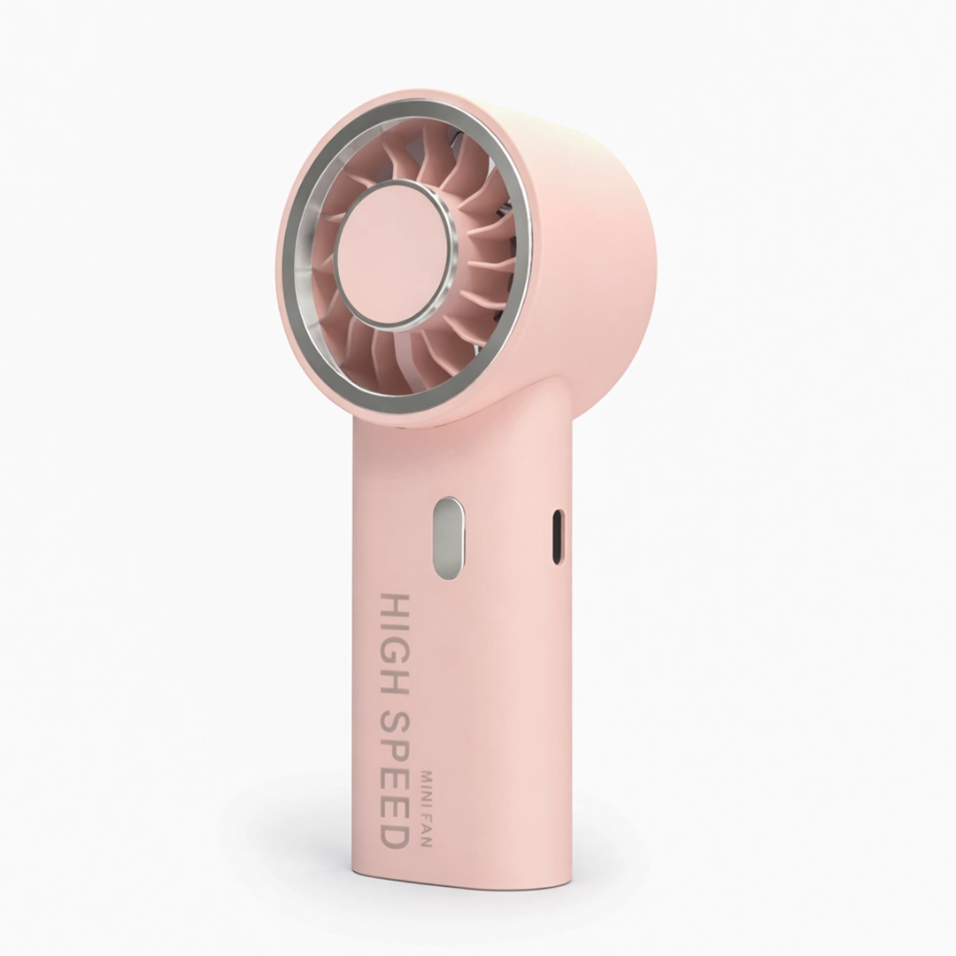 high-speed-portable-mini-fan-pink-rechargeable-bd Pink rechargeable high speed mini fan for girls BD