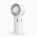 Portable white handheld fan USB charging for summer