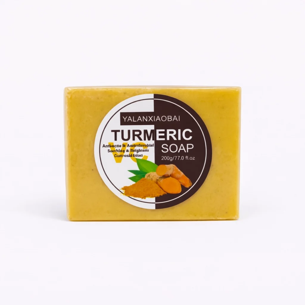 Yalanxiaobai turmeric soap 200g anti acne and brightening cleansing bar BD