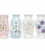 Ceramic Floral Vase in Pink Blue White and Purple Designs