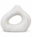 Premium Modern Abstract Ceramic Vase in White