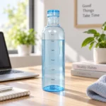 Transparent Daily Water Bottle with Time Marker - Image 5