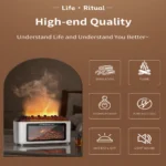 Fireplace Flame Aromatherapy Diffuser with Colorful Light – X03-1 - Image 4