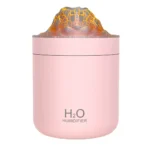 WT11 Volcano Humidifier with Colorful Flame Light – 500ml